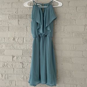 Maurices Blue Ruffle Dress